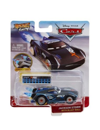 Cars XRS Roket Racing Veicolo Jakson Storm con Blast wall GBLGKB87/GKB90 Mattel | Futurartshop.com