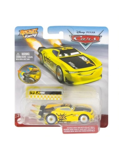 Cars XRS Roket Racing Veicolo George New-Win con Blast wall GBLGKB87/GNT49 Mattel | Futurartshop.com