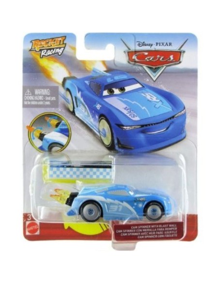 Cars XRS Roket Racing Veicolo Cam Spinner con Blast wall GBLGKB87/GKB93 Mattel | Futurartshop.com