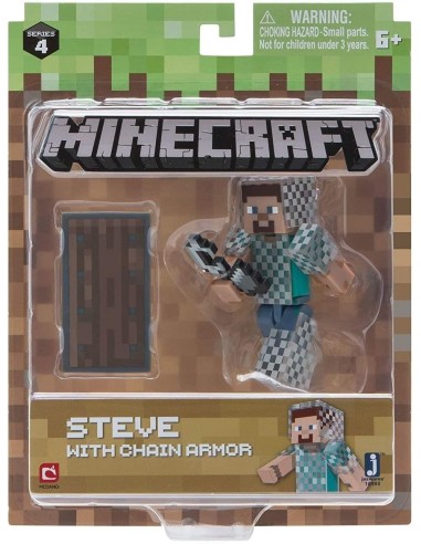 Minecraft - Personaggio Steve with chain armor FIC16493 Futurart | Futurartshop.com