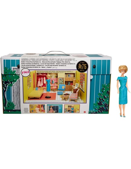 Barbie Casa dei Sogni Vintage Riproduzione del 1962 con Bambola TOYGNC38 Mattel | Futurartshop.com