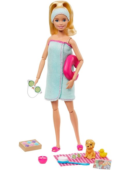 Barbie Wellness Bambola in SPA con accessori TOYGKH73/GJG55 Mattel | Futurartshop.com