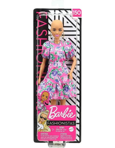 Barbie Fashionistas Abito rosa stampa fiori 150 TOYFBR37/GHW64 Mattel | Futurartshop.com