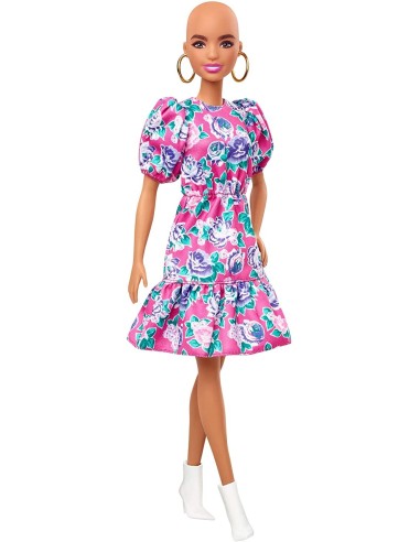 Barbie Fashionistas dress pink print flowers 150 TOYFBR37/GHW64 Mattel | Futurartshop.com