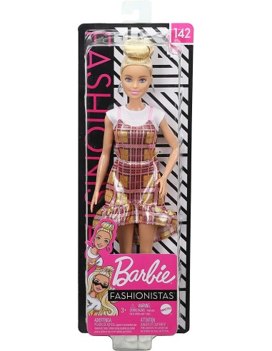 Barbie Fashionistas Abito asimmetrico rosa 142 TOYFBR37/GHW56 Mattel | Futurartshop.com