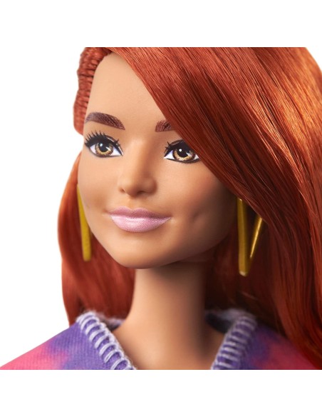 Barbie Fashionistas Abito blu multicolor con frange 141 TOYFBR37/GHW55 Mattel | Futurartshop.com