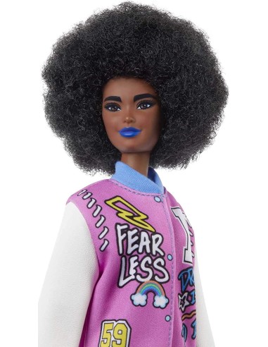 Barbie Fashionistas Letterman jacket 156 TOYFBR37/GRB48 Mattel | Futurartshop.com