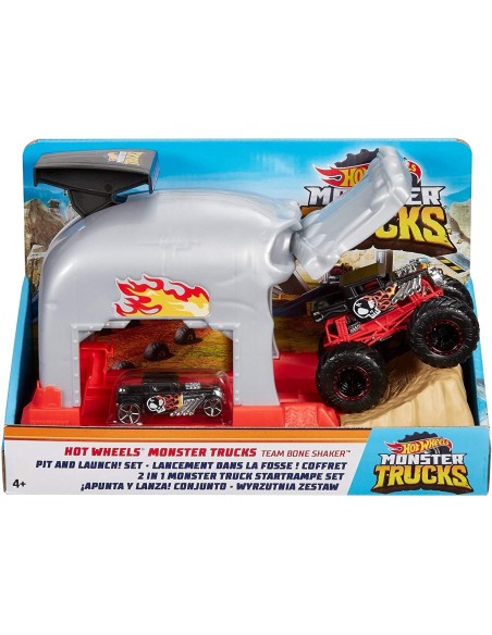 Hot Wheels set Monster Truck Start ramps 2 in 1 Bone Shaker MATGKY01/GKY02 Mattel | Futurartshop.com
