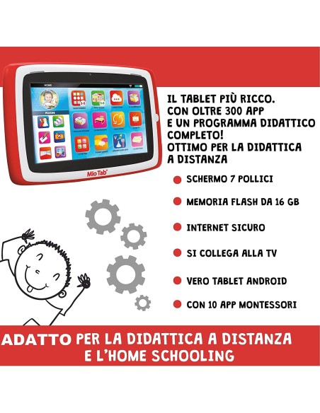Hi-Tech Mio Tab 7 Smart Kid LIS89048 Lisciani | Futurartshop.com