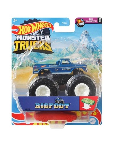 Hot Wheels Monster Trucks Big foot con auto TOYFYJ44/GWJ99 Mattel | Futurartshop.com