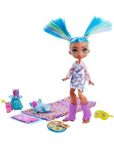 Cave Club Tella PlaySet Pigiama Party preistorico TOYGNL94/GTH06 Mattel | Futurartshop.com