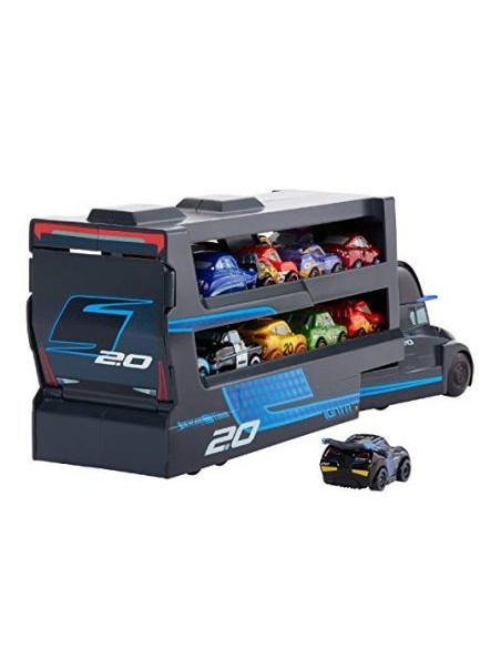 Disney Cars Mini Racers Gale Beaufort trasportatore con auto TOYGNW33/GNW35 Mattel | Futurartshop.com