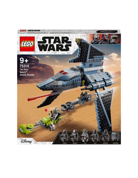 Lego Star Wars 75314-attack Shuttle the bad batch LEG6333004 Lego | Futurartshop.com