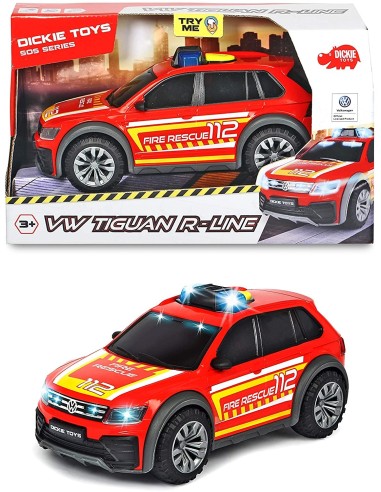 Dickie Toys-SoS VW Tiguan R-line Fire Brigade with lights and sounds SIM203714016038 Simba Toys | Futurartshop.com