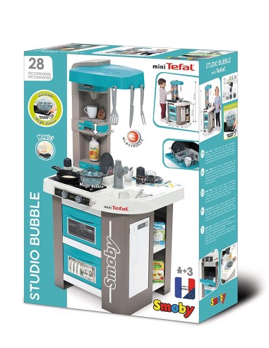 Tefal Kitchen Studio bubble blue with 28 accessories SIM7600311043 Simba Toys | Futurartshop.com