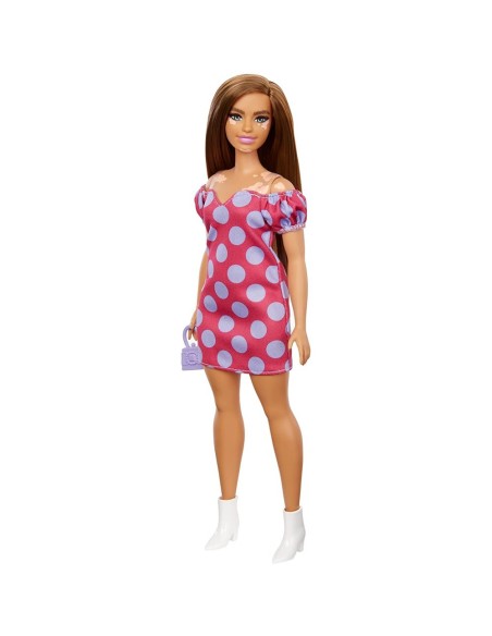 Barbie Fashionistas Bambola con abito fuxia pois 171 TOYFBR37/GRB62 Mattel | Futurartshop.com