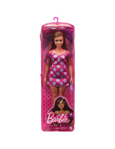 Barbie Fashionistas doll with fuxia polka dots dress 171 TOYFBR37/GRB62 Mattel | Futurartshop.com