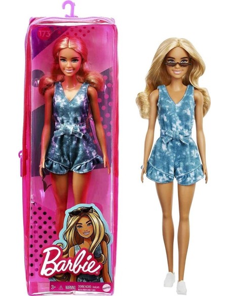 Barbie Fashionistas Bambola con tuta corta 173 TOYFBR37/GRB65 Mattel | Futurartshop.com