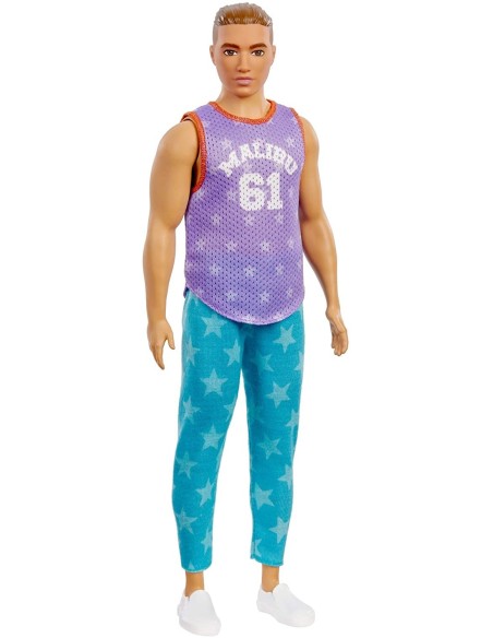 Barbie Fashionistas ken con canotta viola 164 TOYDWK44/GRB89 Mattel | Futurartshop.com