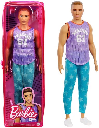 Barbie Fashionistas ken con canotta viola 164 TOYDWK44/GRB89 Mattel | Futurartshop.com