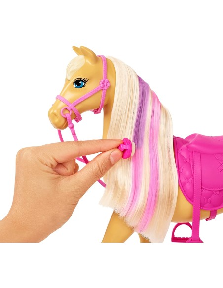 Barbie New Ranch Playset con bambola e 2 cavalli MATGXV77 Mattel | Futurartshop.com