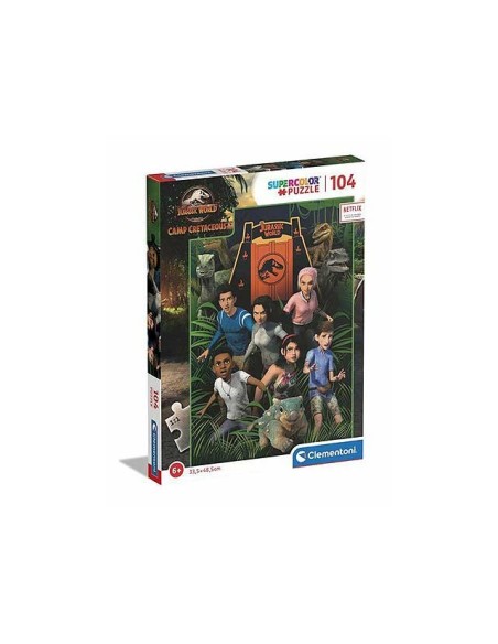 Jurassic World Puzzle 104 pieces camp Cretaceous all friends CLE27544 Clementoni | Futurartshop.com