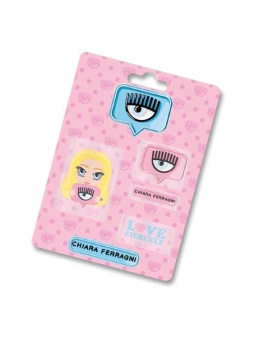 Set 4 gomme Chiara Ferragni PIG0231210 Pigna | Futurartshop.com