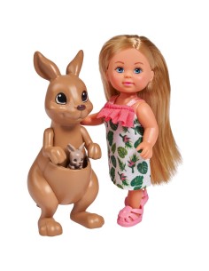 Evi Love with mommy kangaroo SIM105733513 Simba Toys | Futurartshop.com