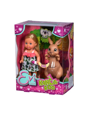Evi Love with mommy kangaroo SIM105733513 Simba Toys | Futurartshop.com