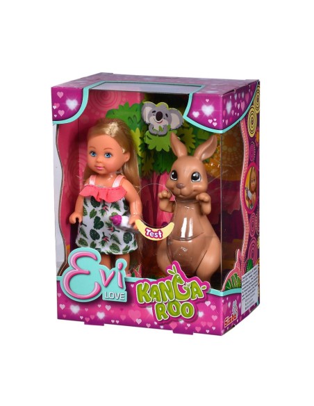 Evi Love with mommy kangaroo SIM105733513 Simba Toys | Futurartshop.com