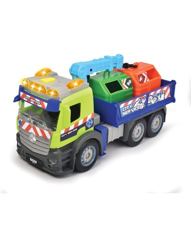 Dickie - Mercedes Action Truck Camion ecologia con luci e suoni SIM203745015 Simba Toys | Futurartshop.com