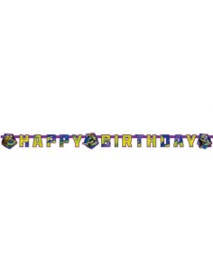 Festone Snodabile Happy Birthday Tartarughe Ninja STE7AM552471 New Bama Party | Futurartshop.com