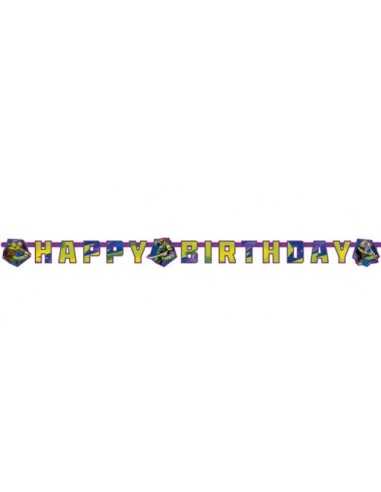 Festoon Jointed Happy Birthday Ninja Turtles STE7AM552471 New Bama Party | Futurartshop.com
