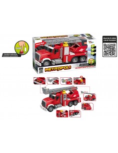 Metropolis - Camion de pompiers 1: 12 TOY27496 Toys Garden- Futurartshop.com