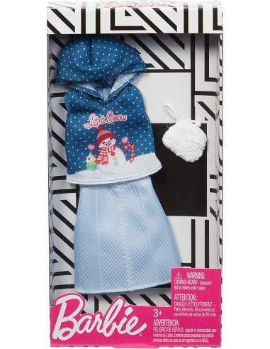 Barbie vestitini natale hoodie style OLTGGG48/GGG50 Mattel | Futurartshop.com