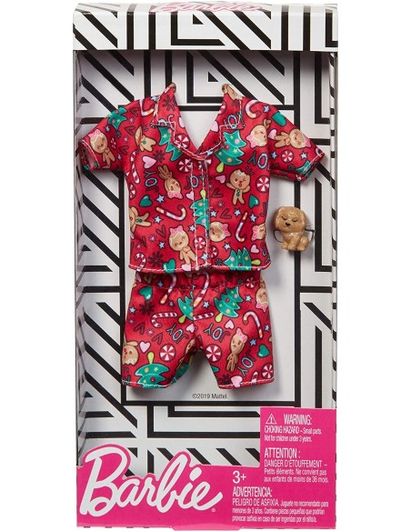 Barbie pigiama natale OLTGGG48/GGG49 Mattel | Futurartshop.com