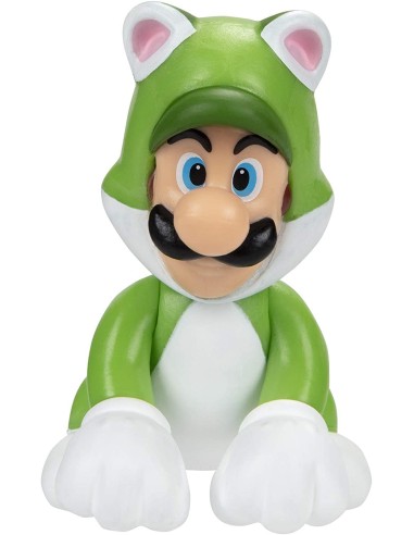 Super Mario - Personaggio Cat Luigi JAK91426 Jakks Pacific | Futurartshop.com