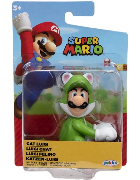 Super Mario - Personaggio Cat Luigi JAK91426 Jakks Pacific | Futurartshop.com
