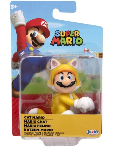 Super Mario - Personaggio Cat Mario JAK91424 Jakks Pacific | Futurartshop.com