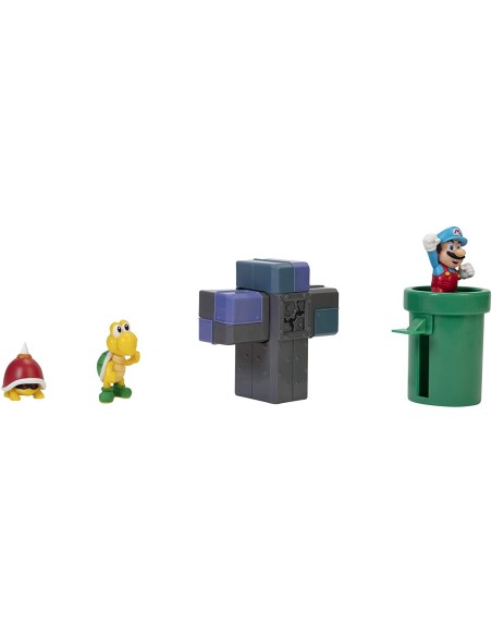 Super Mario Set Underground Diorama JAK40426 Jakks Pacific | Futurartshop.com