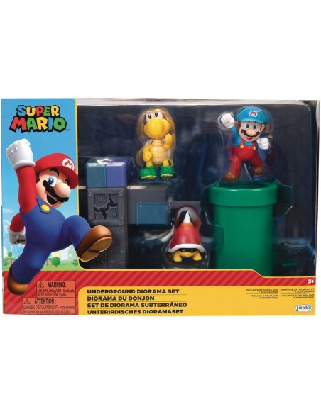 Super Mario Set Underground Diorama JAK40426 Jakks Pacific | Futurartshop.com