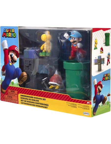 Super Mario Set Underground Diorama JAK40426 Jakks Pacific | Futurartshop.com