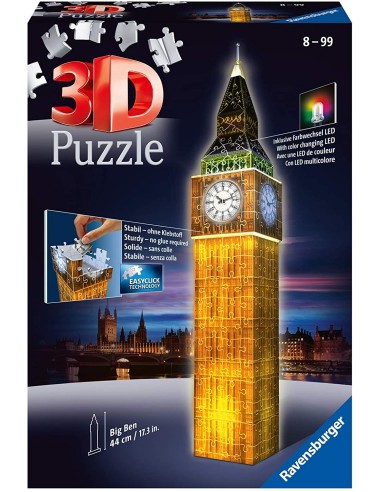 Big Ben night 3D Puzzle 216 pieces RAV12588 Ravensburger | Futurartshop.com
