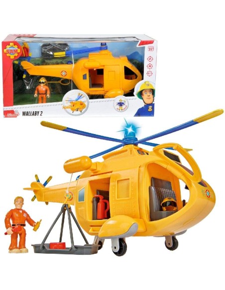 Sam Il Pompiere Elicottero Wallaby 2 SIM109251002038 Simba Toys | Futurartshop.com