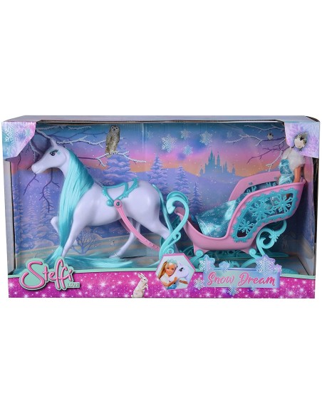 Steffi Love Snow Dream Carrozza con cavallo SIM105733522 Simba Toys | Futurartshop.com