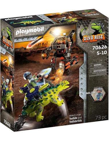 PlayMobil Dino Rise 70626 - Anchilosauro difesa del guerriero PLA70626 Playmobil | Futurartshop.com