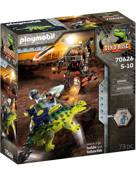 PlayMobil Dino Rise 70626 - Anchilosauro difesa del guerriero PLA70626 Playmobil | Futurartshop.com