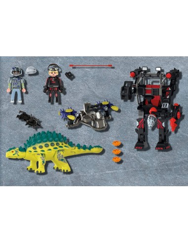 PlayMobil Dino Rise 70626 - Anchilosauro difesa del guerriero PLA70626 Playmobil | Futurartshop.com