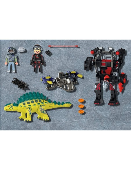 PlayMobil Dino Rise 70626 - Anchilosauro difesa del guerriero PLA70626 Playmobil | Futurartshop.com