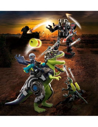 PlayMobil Dino Rise 70624 - T-rex battaglia tra giganti PLA70624 Playmobil | Futurartshop.com